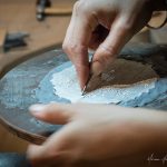 Miriam Hanid engraving-hands