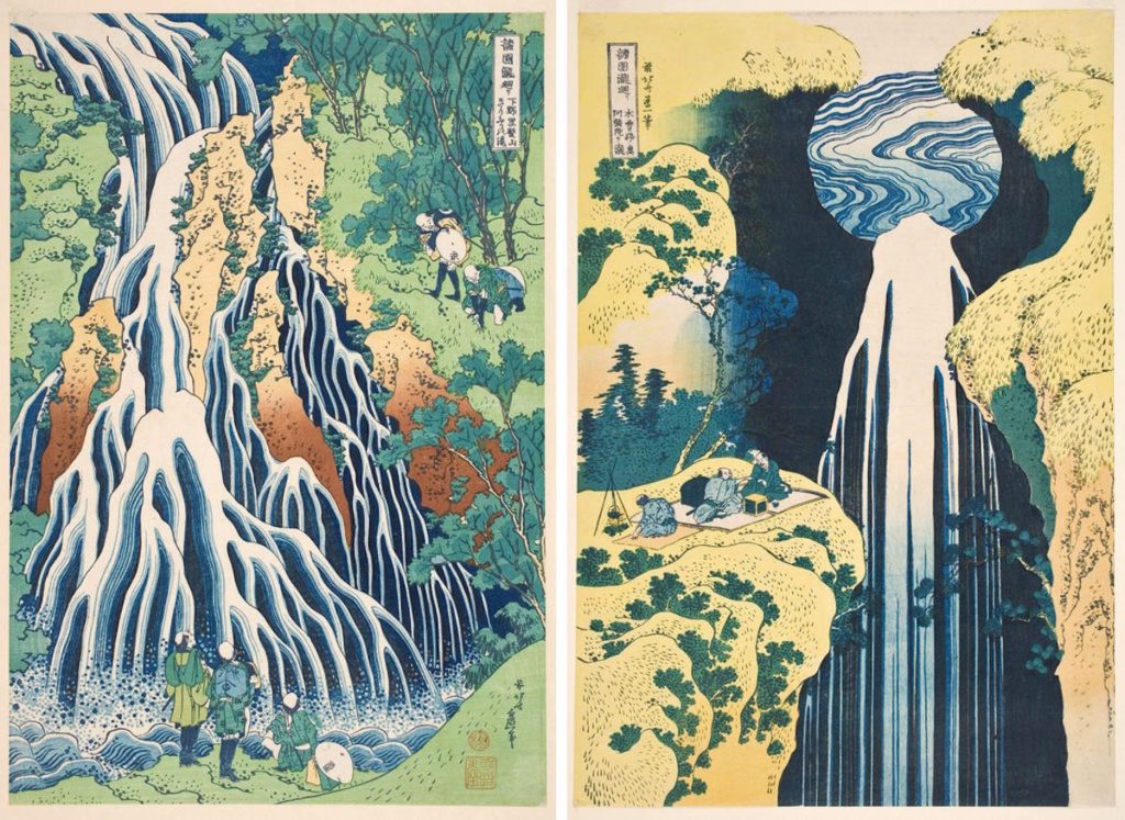 M_Hanid_Hokusai_Waterfall prints