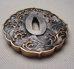 M_Hanid_Japanese-Samurai-Sword-Fittings-katana-Tsuba-Handguard-Sword-Copper-Accessories-W-Wave-Design