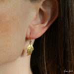 M_Hanid_Petal Earrings, Gilt