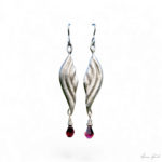 Miriam_Hanid_Wave Earrings_Rhodolite